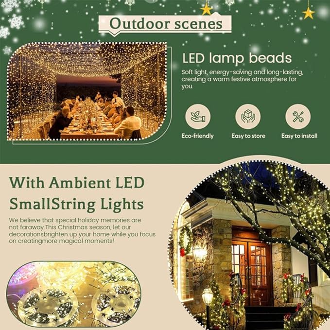 ✨40% OFF EARLY CHRISTMAS SALE🎄 Copper Wire Firecracker Light String – Perfect for Home Holiday Decor🎁